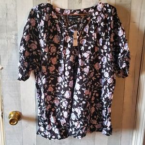 Lane Bryant Floral Blouse